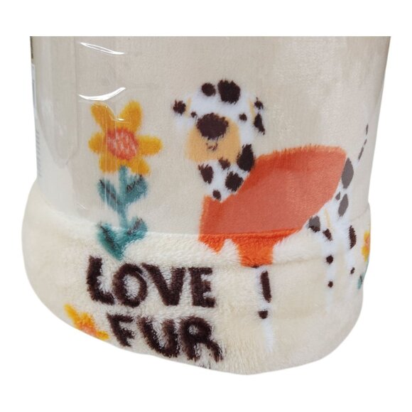 The Big One Oversized Plush Throw Blanket 5 Ft x 6 Ft Polyester Love Fur All - Picture 3 of 13